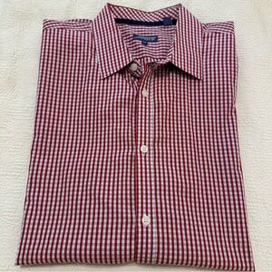 ⭐️⭐️ Jeremy Argyle NYC Tartan Pattern Long Sleeve Button Down  Red Shirt XXL A3